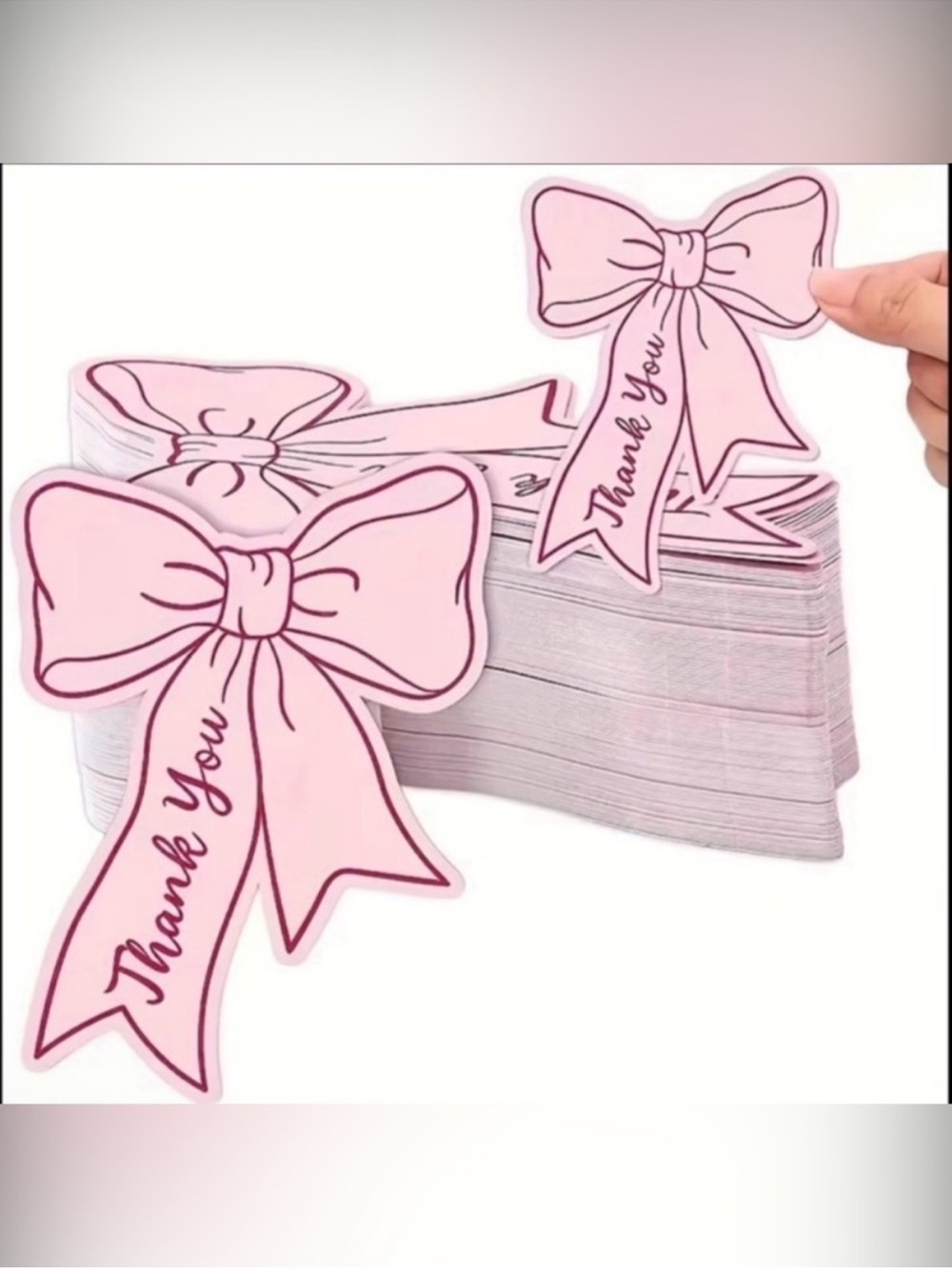 575pc Bundle: 25 L Poly Mailers 12”x15.5”, 25 Gift Bags, 25 cards & 500 Stickers - Picture 10 of 15